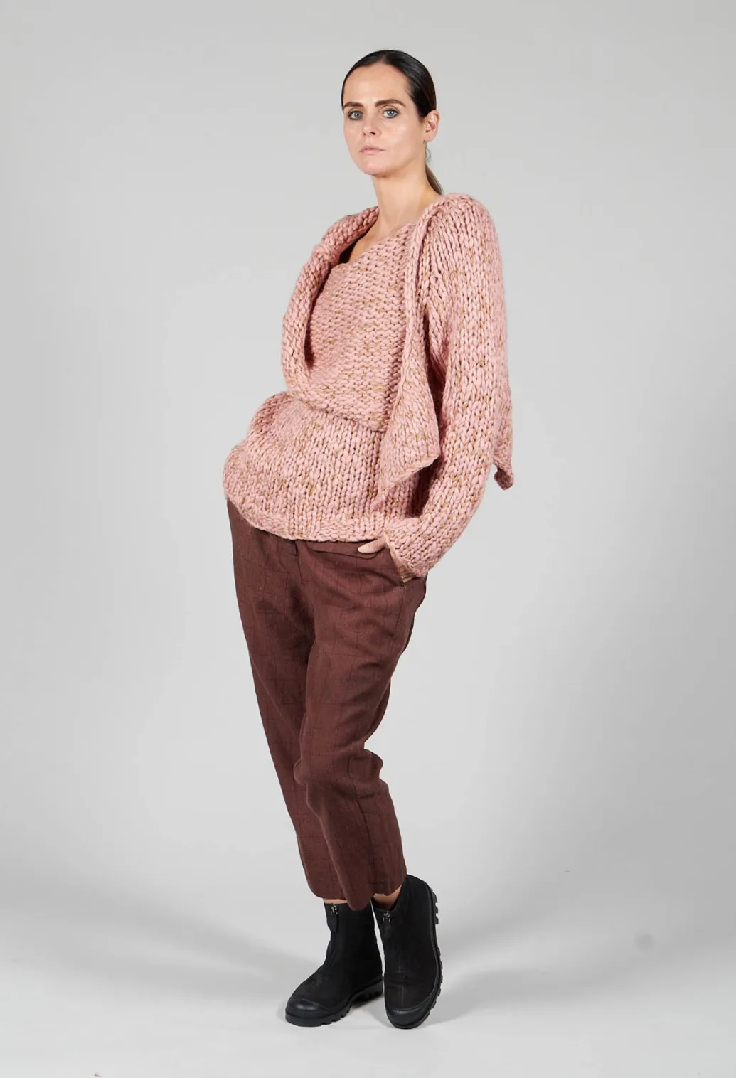 Chunky Knit Jumper in Amaretto
