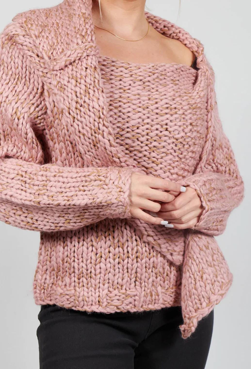 Chunky Knit Jumper in Amaretto