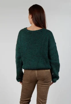 Chunky Knit Jumper in Original Green