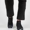 Chunky Mesh Trainers with Zip in Nero
