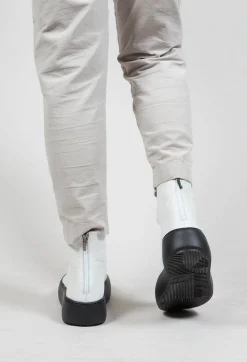Chunky Sole Open Shoe in Taurus Bianco
