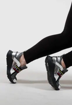 Chunky Trainers in Pamlos White / Ortoclasio Black