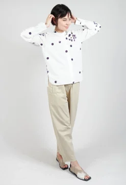 Cikita Print Shirt in Plum Dots