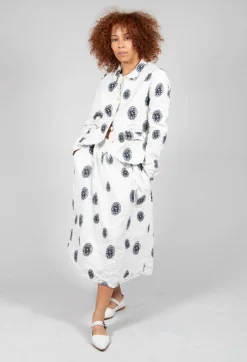 Citrus Print White Jacket