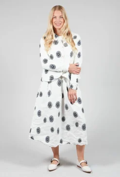 Citrus Print White Jacket