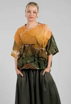 Ciudad Top in Avocado Green Banner