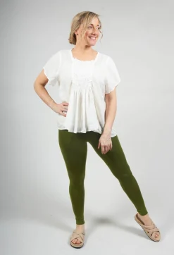 Clan Leggings in Kasper Green