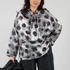 Clap Blouse in Black and White