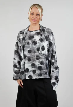 Clap Blouse in Black and White