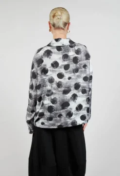 Clap Blouse in Black and White