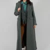 Classic Tweed Coat in Blue Tweed