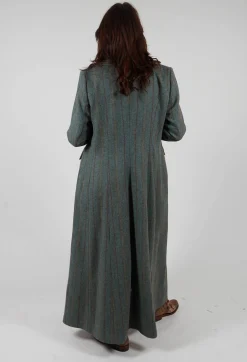 Classic Tweed Coat in Blue Tweed