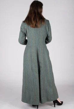 Classic Tweed Coat in Blue Tweed
