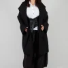 Clean Oversized Coat in Black