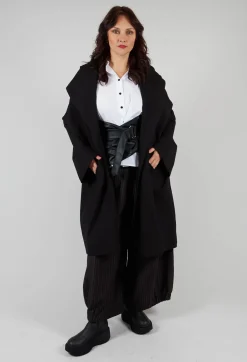 Clean Oversized Coat in Black