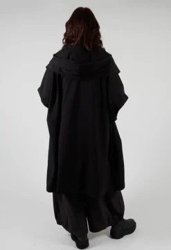 Clean Oversized Coat in Black