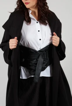 Clean Oversized Coat in Black