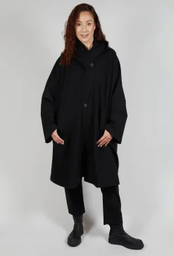 Clean Oversized Coat in Black
