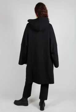 Clean Oversized Coat in Black