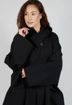 Clean Oversized Coat in Black