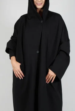 Clean Oversized Coat in Black