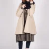 Cliquid Coat in Karton Beige