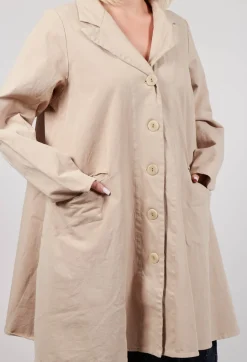 Cliquid Coat in Karton Beige