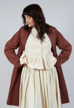 Cliquid Coat in Mudcloth