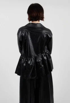 Coated Shirt in Black