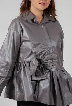 Coated Shirt in Grey