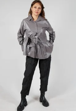 Coated Shirt in Grey