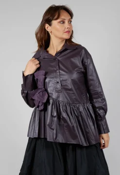 Coated Shirt in Purple