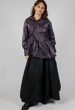 Coated Shirt in Purple