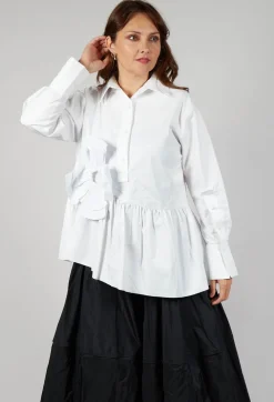 Coated Shirt in White