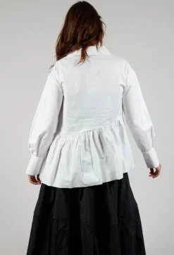 Coated Shirt in White