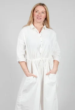 Collar Jumpsuit TC in Milk