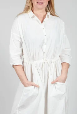 Collar Jumpsuit TC in Milk