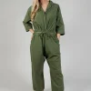 Collar Jumpsuit TS in Green