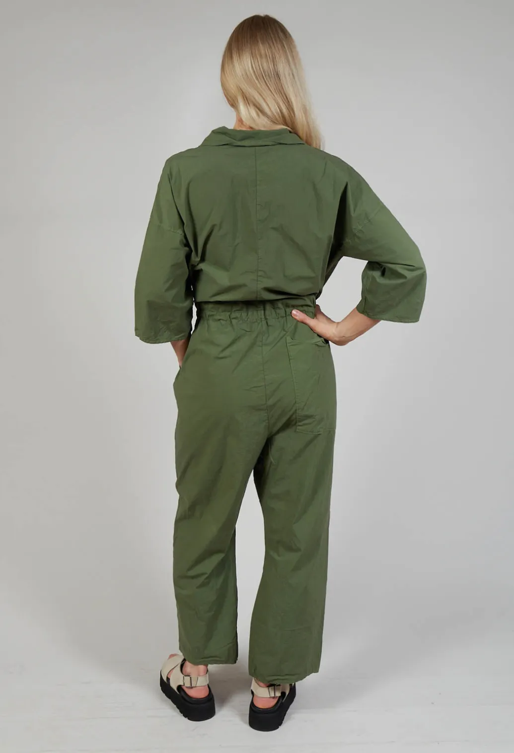 Collar Jumpsuit TS in Green