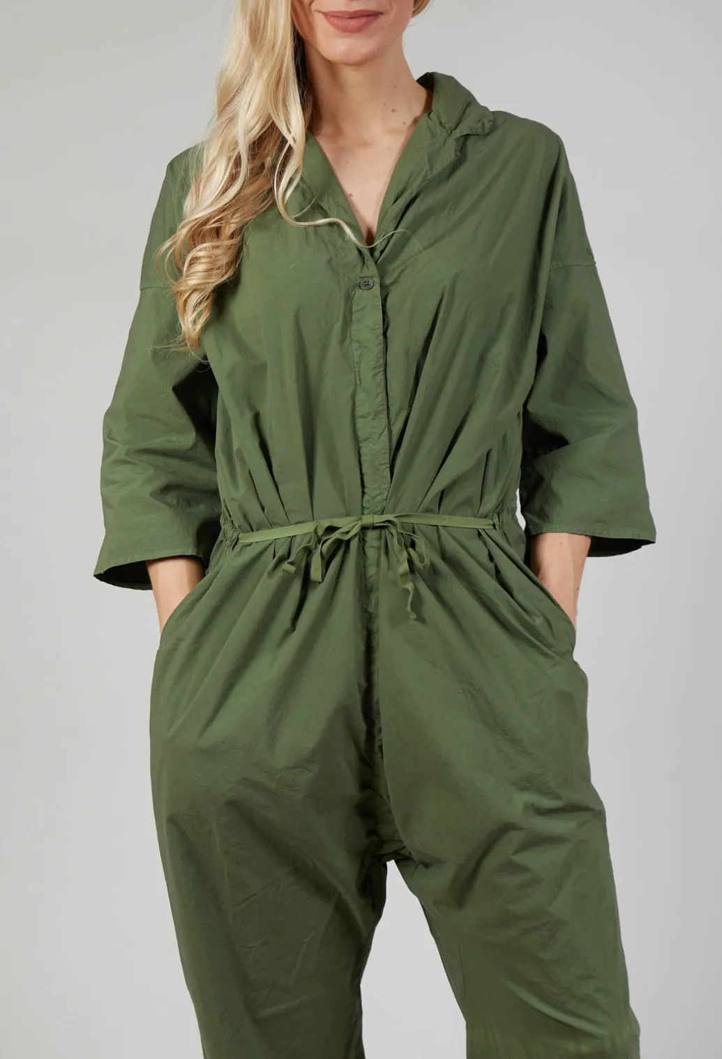 Collar Jumpsuit TS in Green