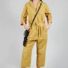 Collar Jumpsuit TS in Sun Yellow