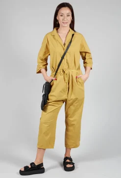 Collar Jumpsuit TS in Sun Yellow