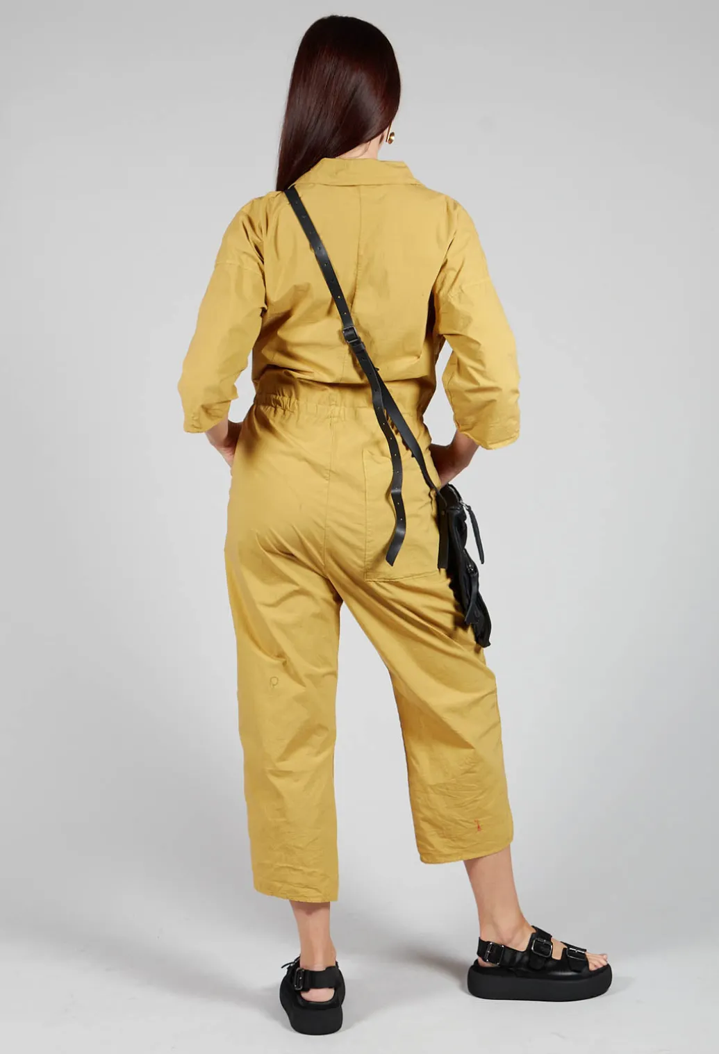 Collar Jumpsuit TS in Sun Yellow