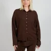 Collar Shirt TBC in Coffee