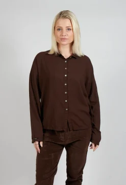 Collar Shirt TBC in Coffee