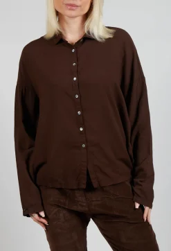 Collar Shirt TBC in Coffee