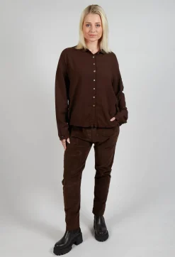 Collar Shirt TBC in Coffee