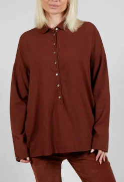 Collar Shirt TBC in Rust