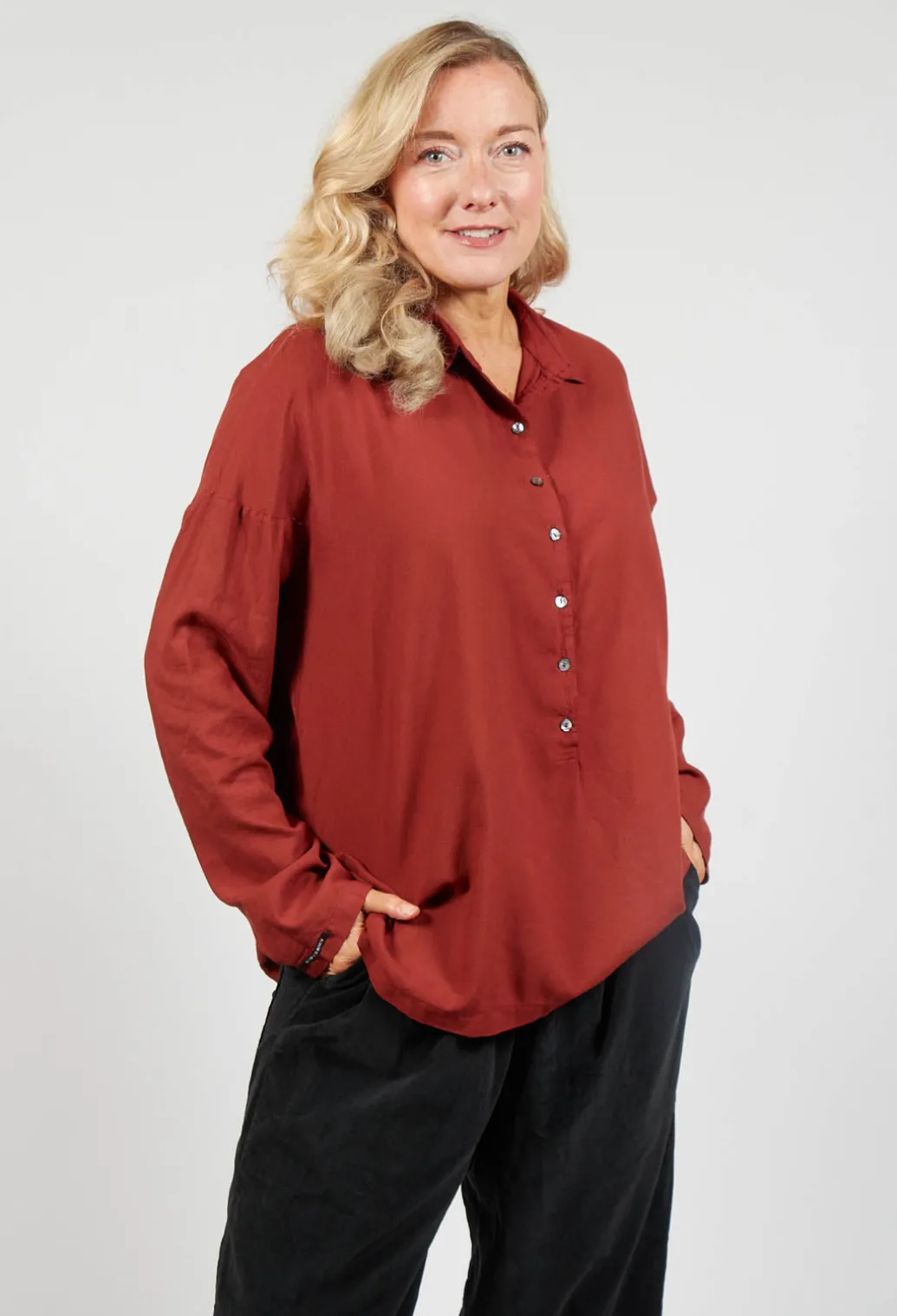 Collar Shirt TVC in Red