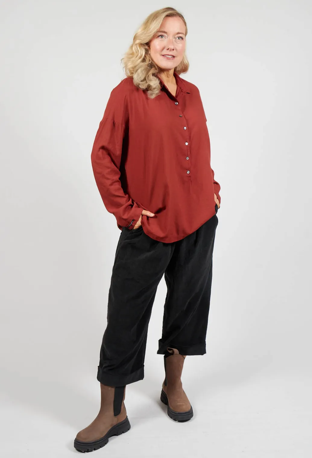 Collar Shirt TVC in Red